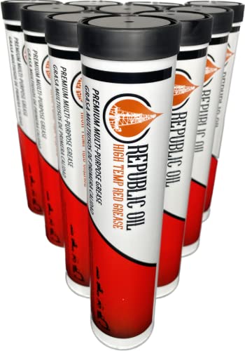 Red High Temp #2 Grease 10x14oz Lithium Complex Multi-Purpose