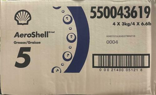 Case of four Aeroshell 5 3kg (6.6lb) cans.